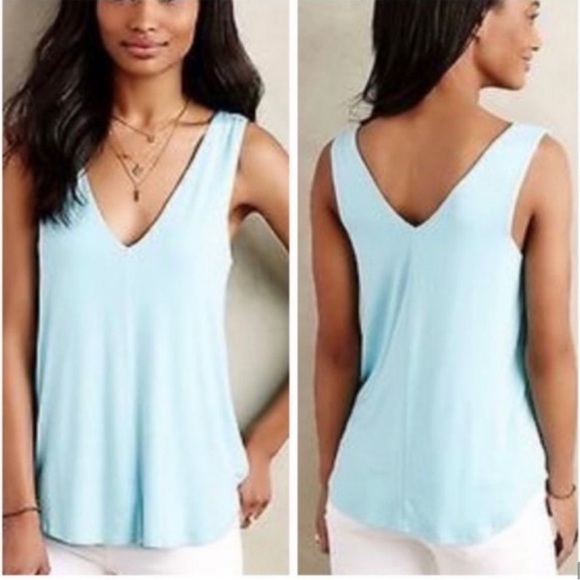 Bordeaux x Anthropologie Blue Swing Tunic Tank Top in
Size Medium - Picture 2 of 7